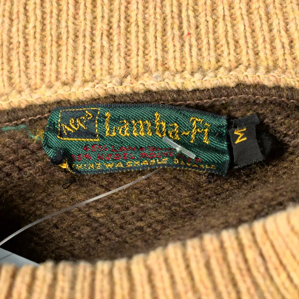 1960s Brown Faux Layer Sweater
