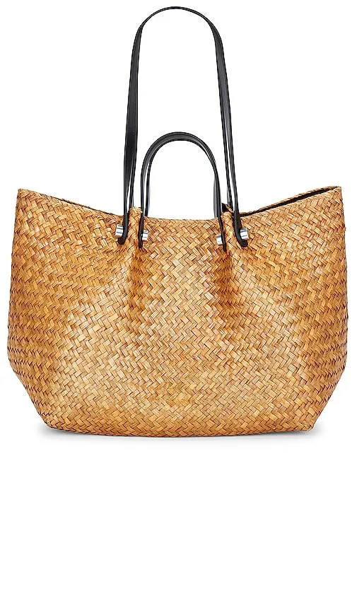 ALLSAINTS Allington Straw Tote in Neutral