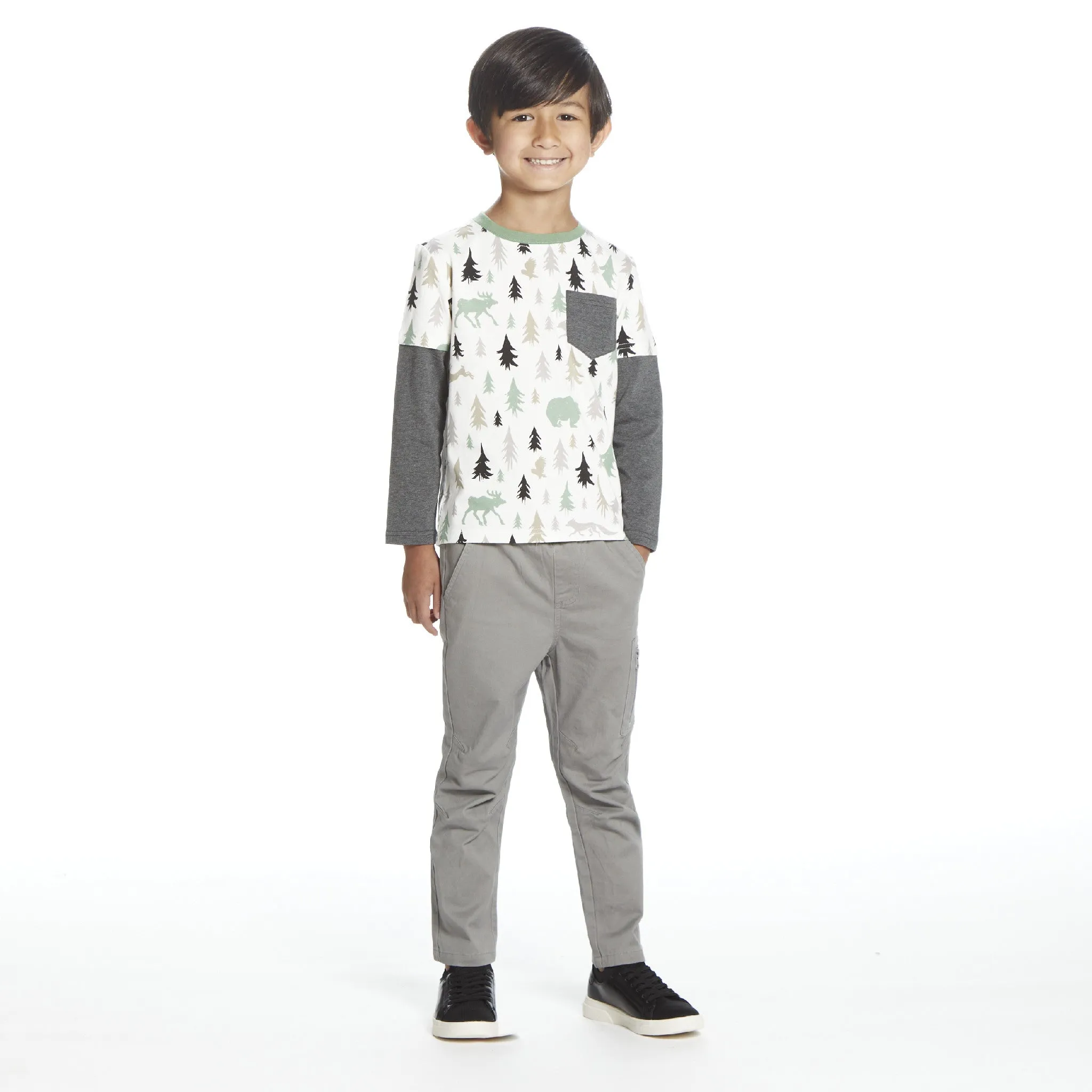Boys Forest Vibes Pocket Tee