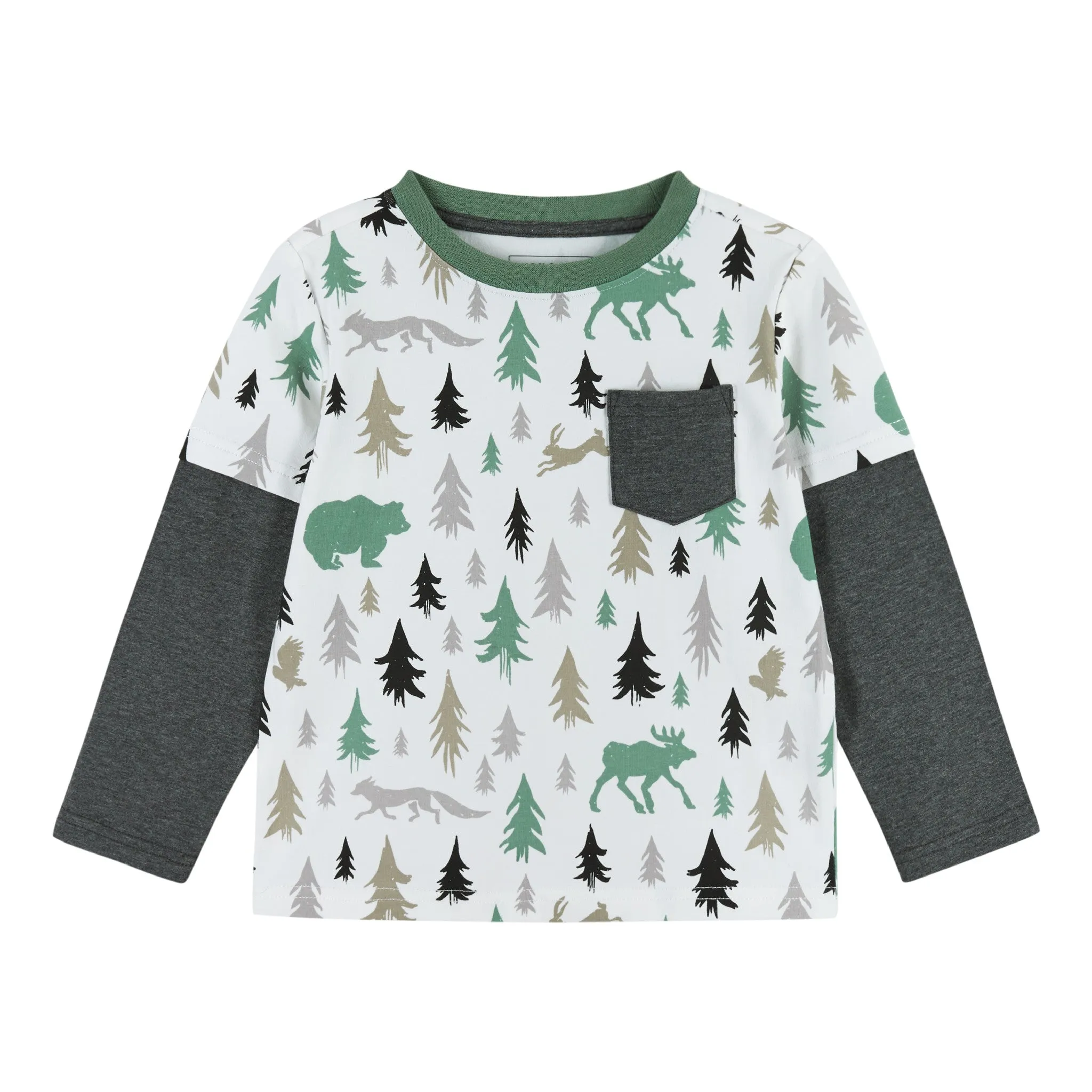 Boys Forest Vibes Pocket Tee