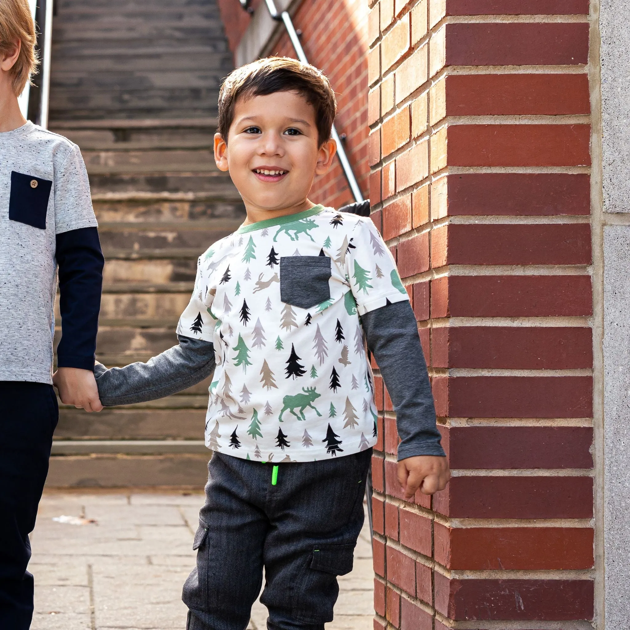 Boys Forest Vibes Pocket Tee