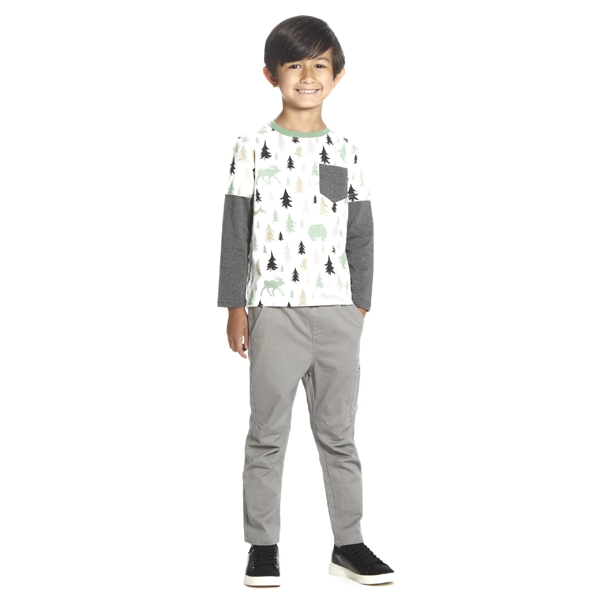 Boys Forest Vibes Pocket Tee