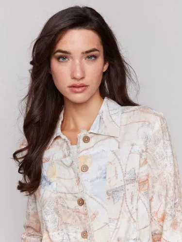 Charlie B Linen Blend Jacket - C6199 Atlas
