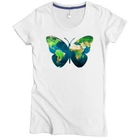 Earth Butterfly Graphic Tee
