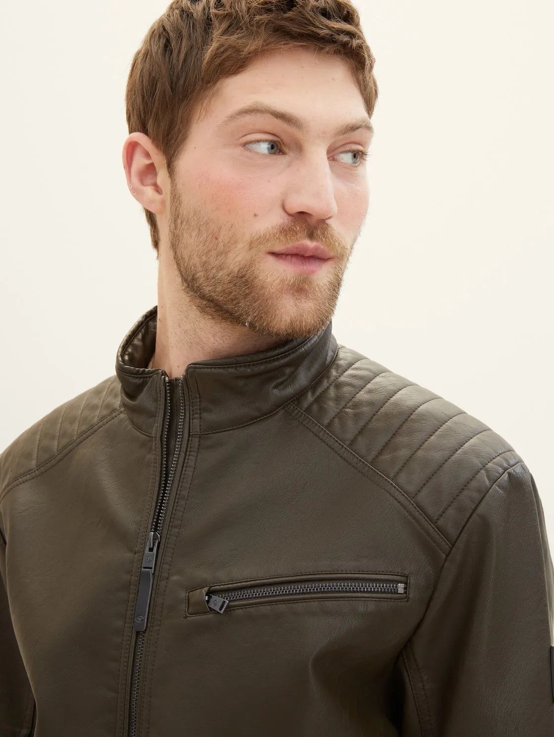 FAKE LEATHER BIKER