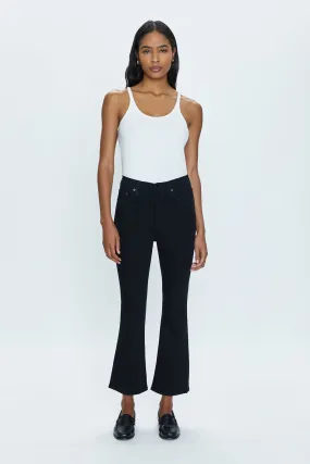 Lennon High Rise Crop Boot in Noir by Pistola Denim