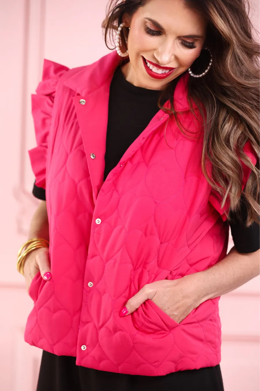Love Like Ours Heart Puffer Vest