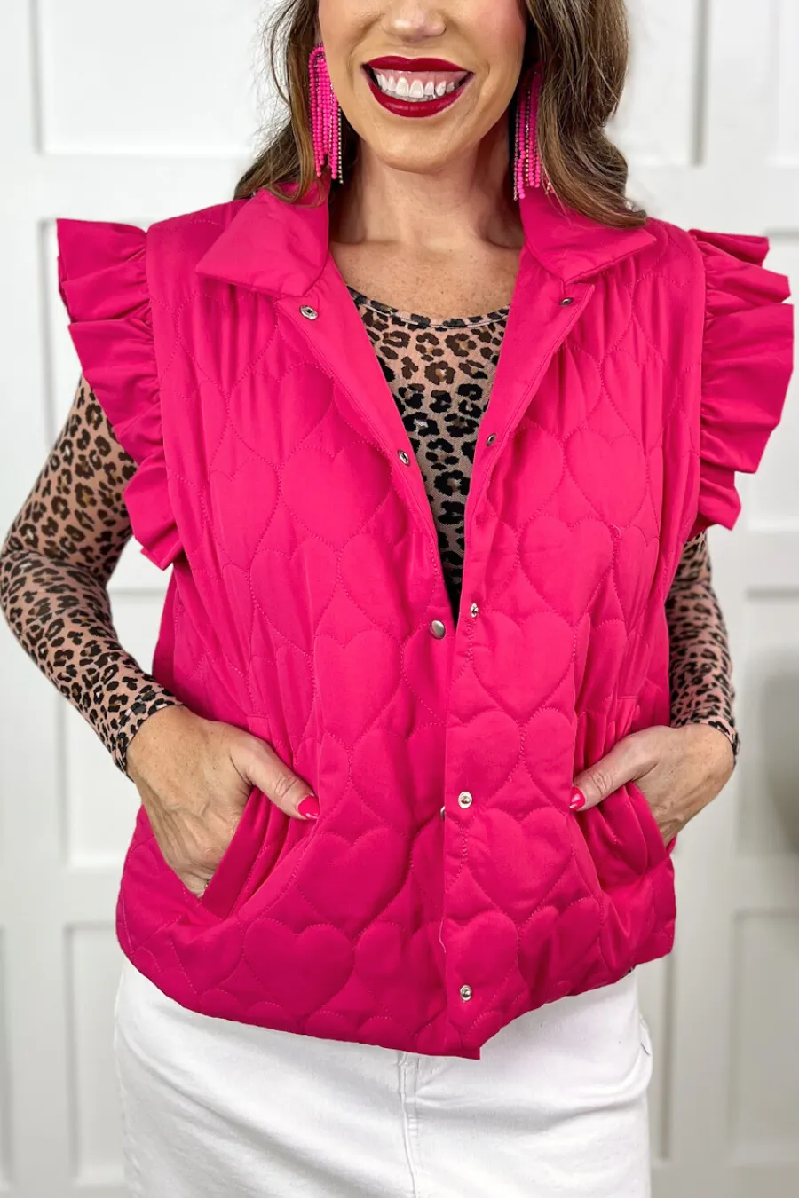 Love Like Ours Heart Puffer Vest
