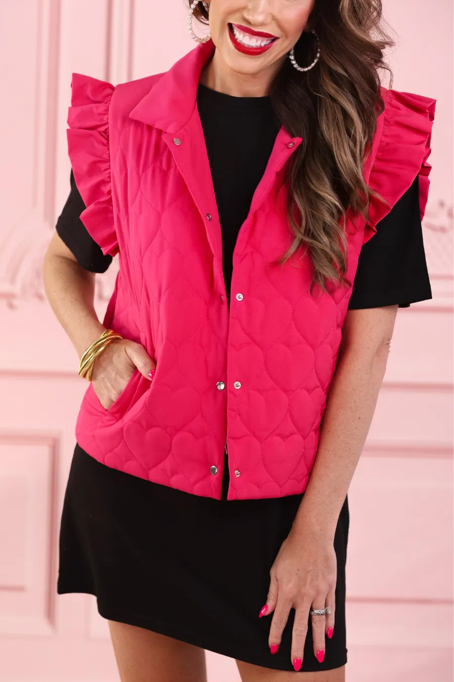 Love Like Ours Heart Puffer Vest