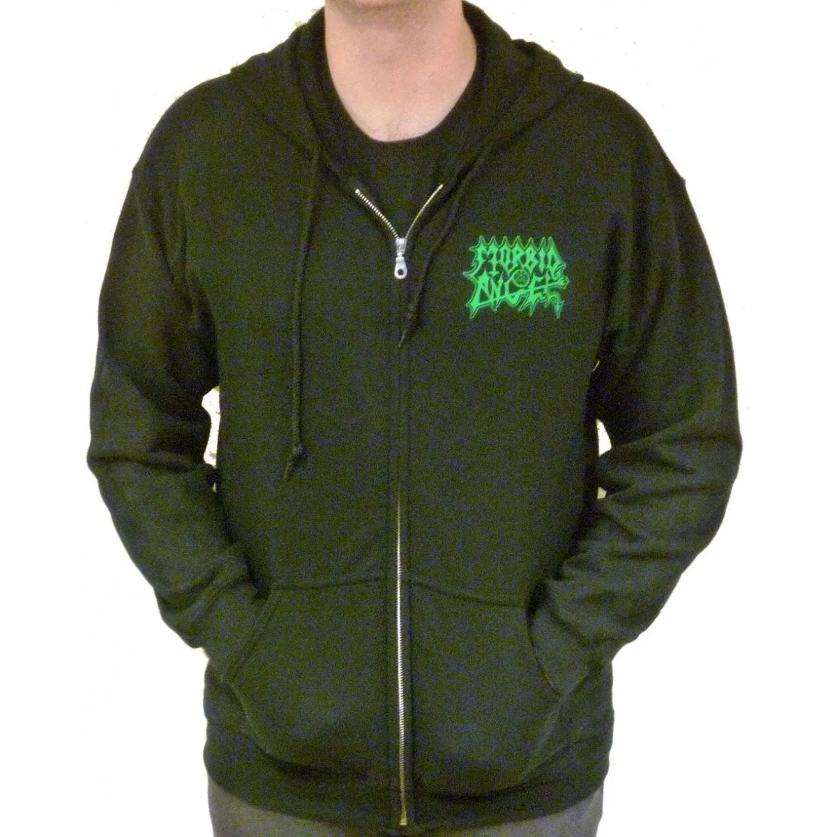 Morbid Angel "Domination" Black Zip Up Hoodie