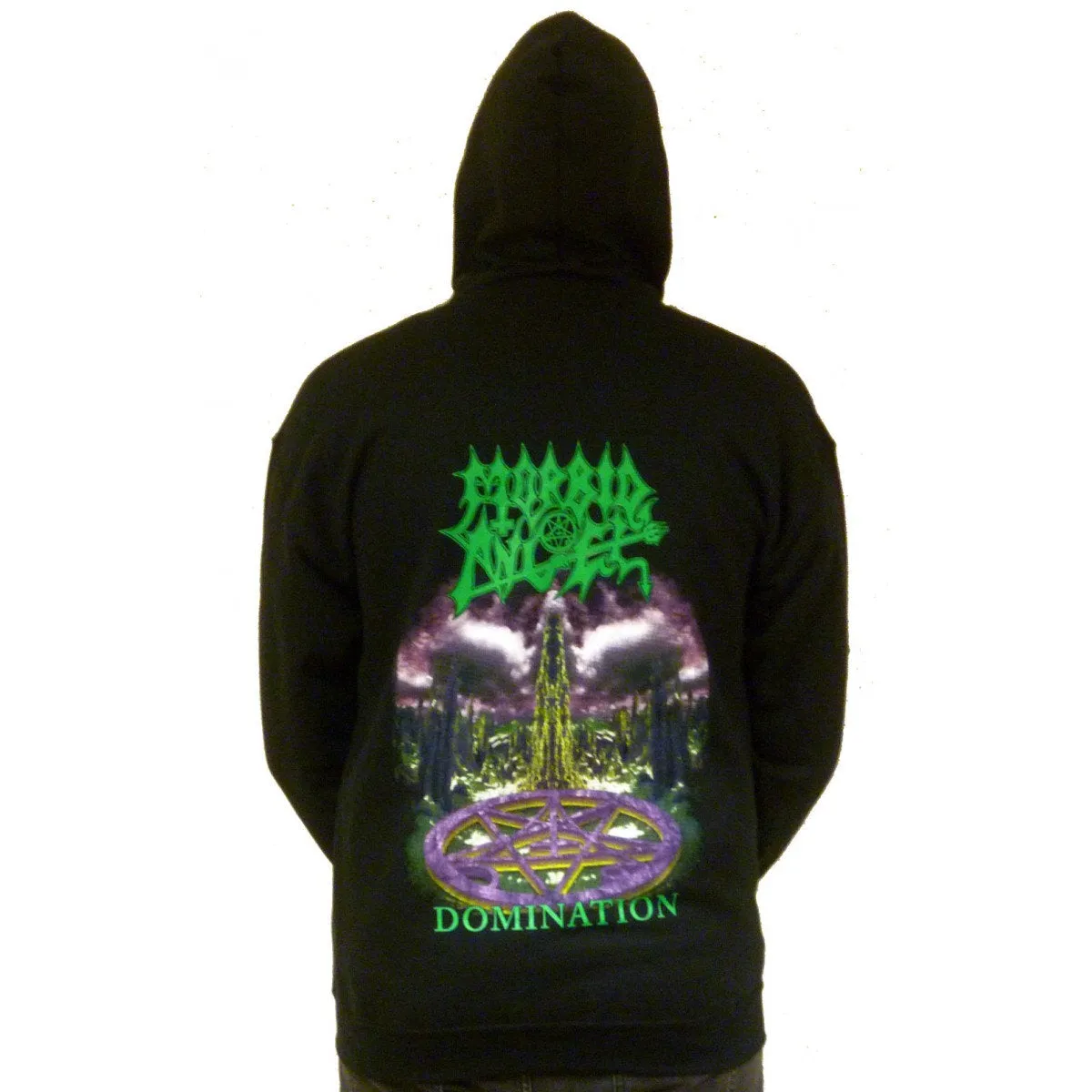 Morbid Angel "Domination" Black Zip Up Hoodie