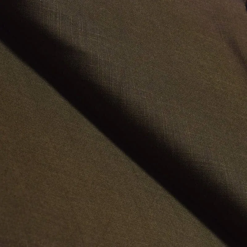 Moss Green Rayon Slub Fabric