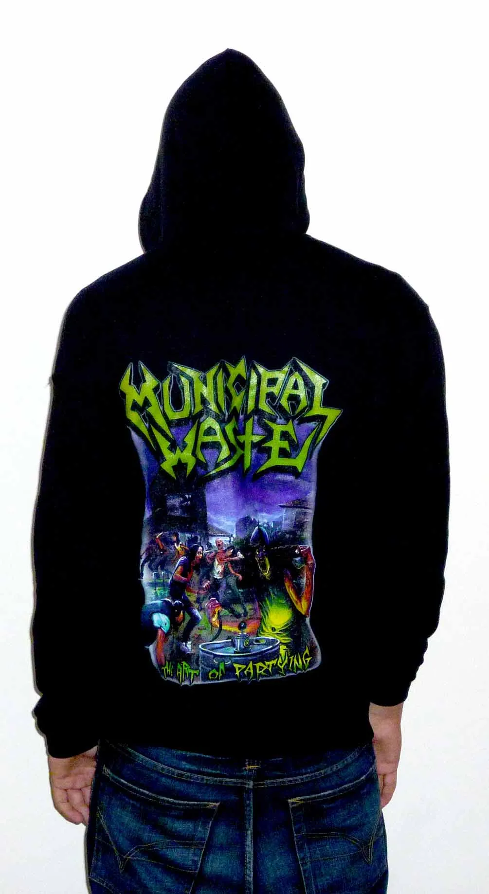 Municipal Waste "The Art Of Partying" Zip Up Hoodie