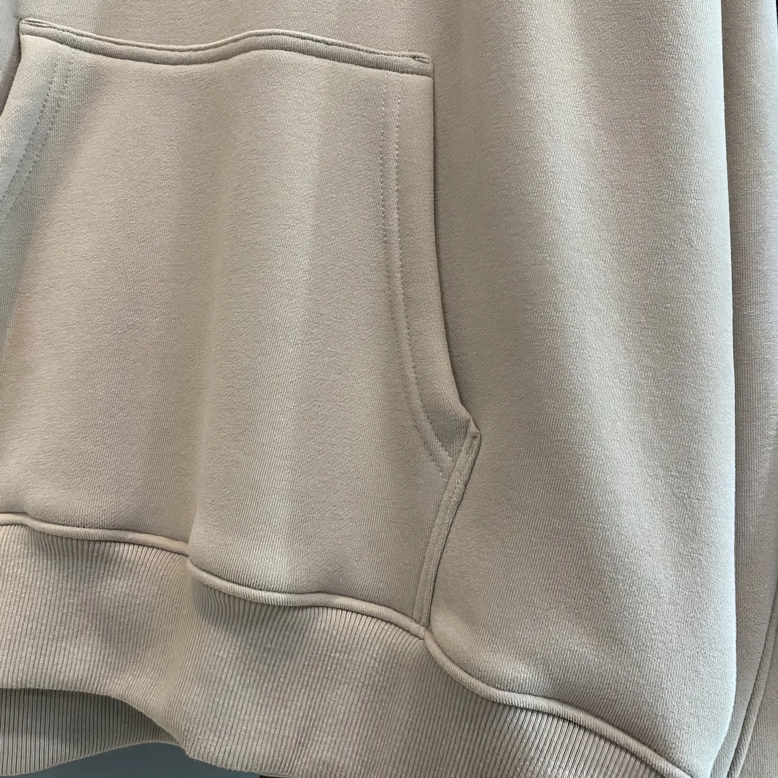 Oversized Solid Fleece Pullover Hoodie