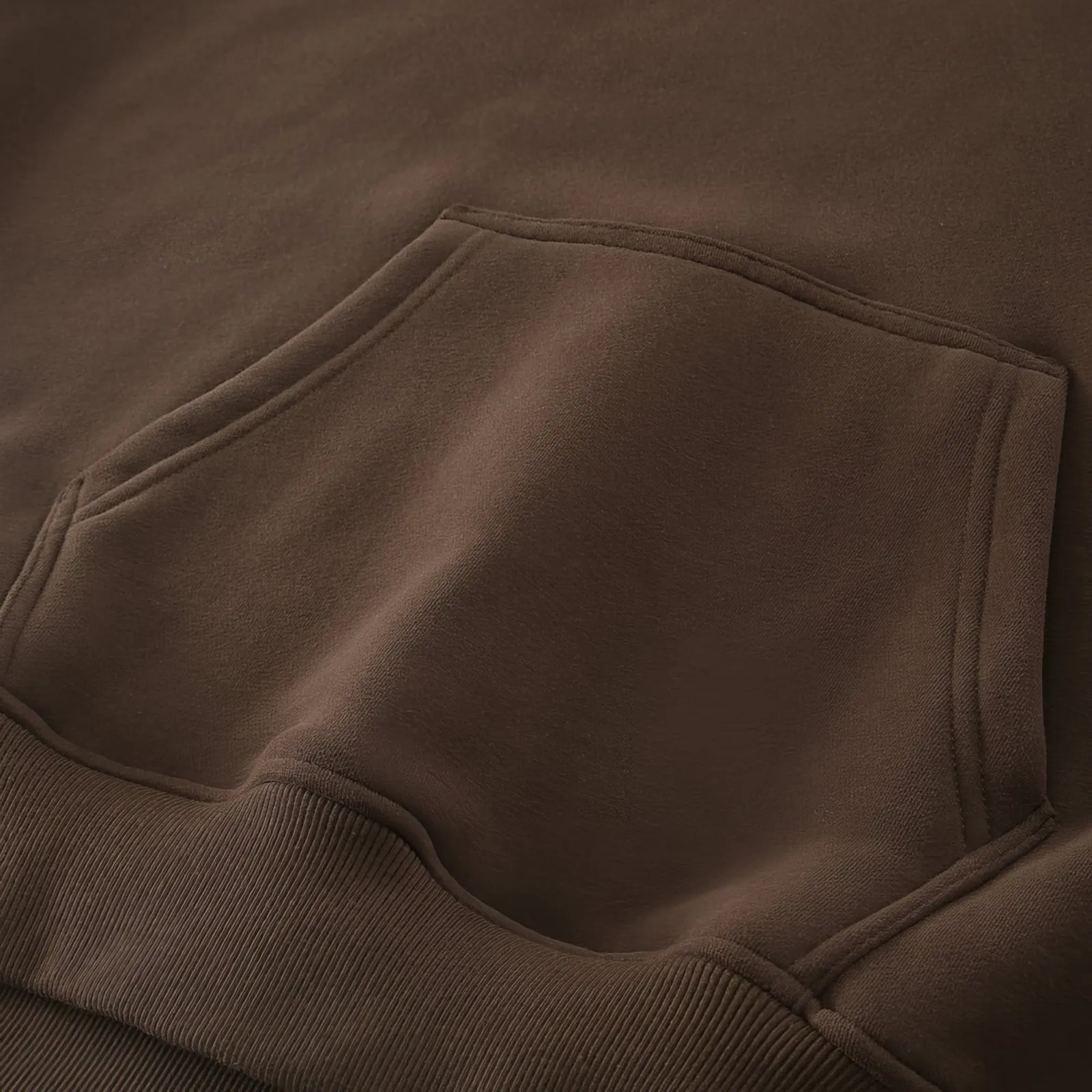 Oversized Solid Fleece Pullover Hoodie