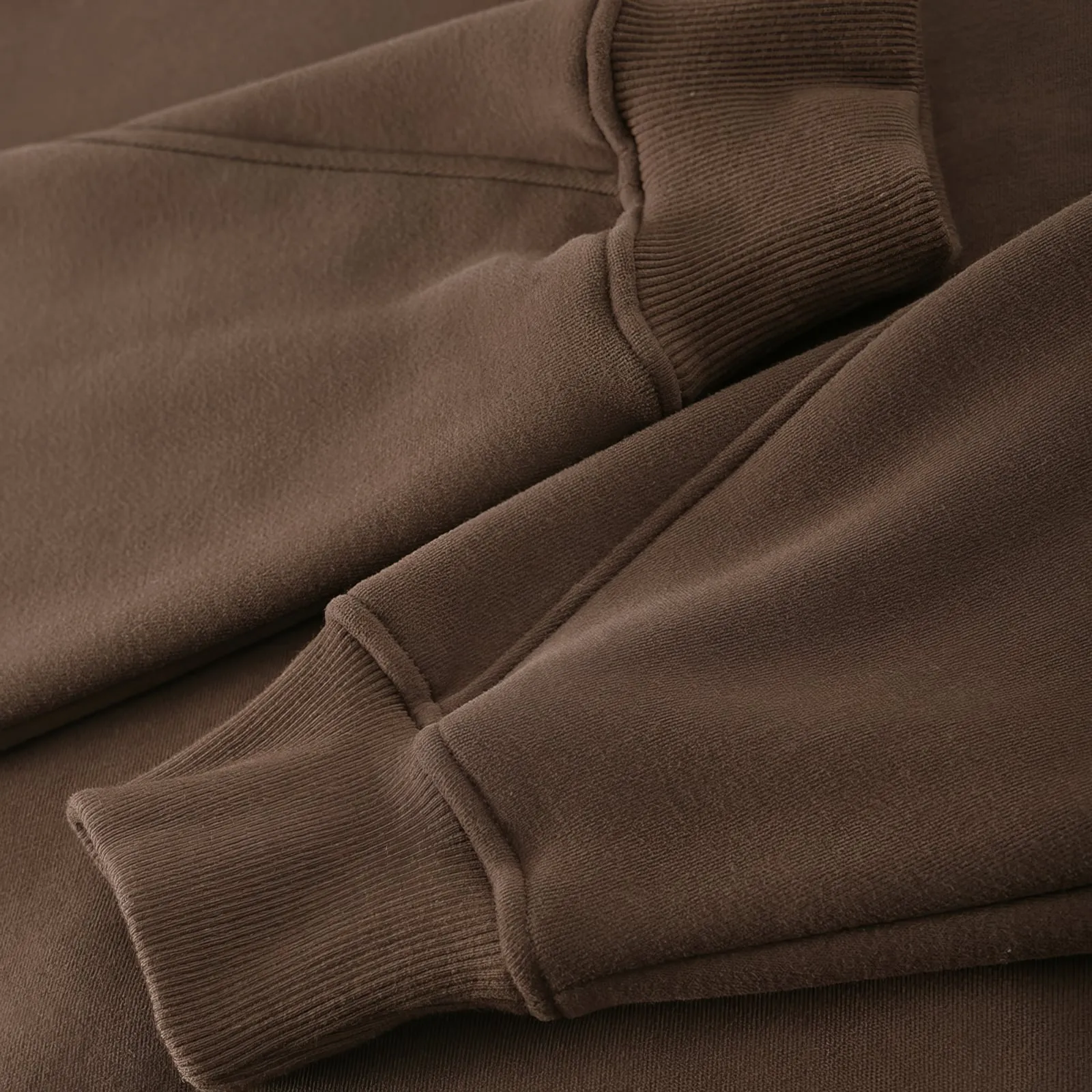 Oversized Solid Fleece Pullover Hoodie
