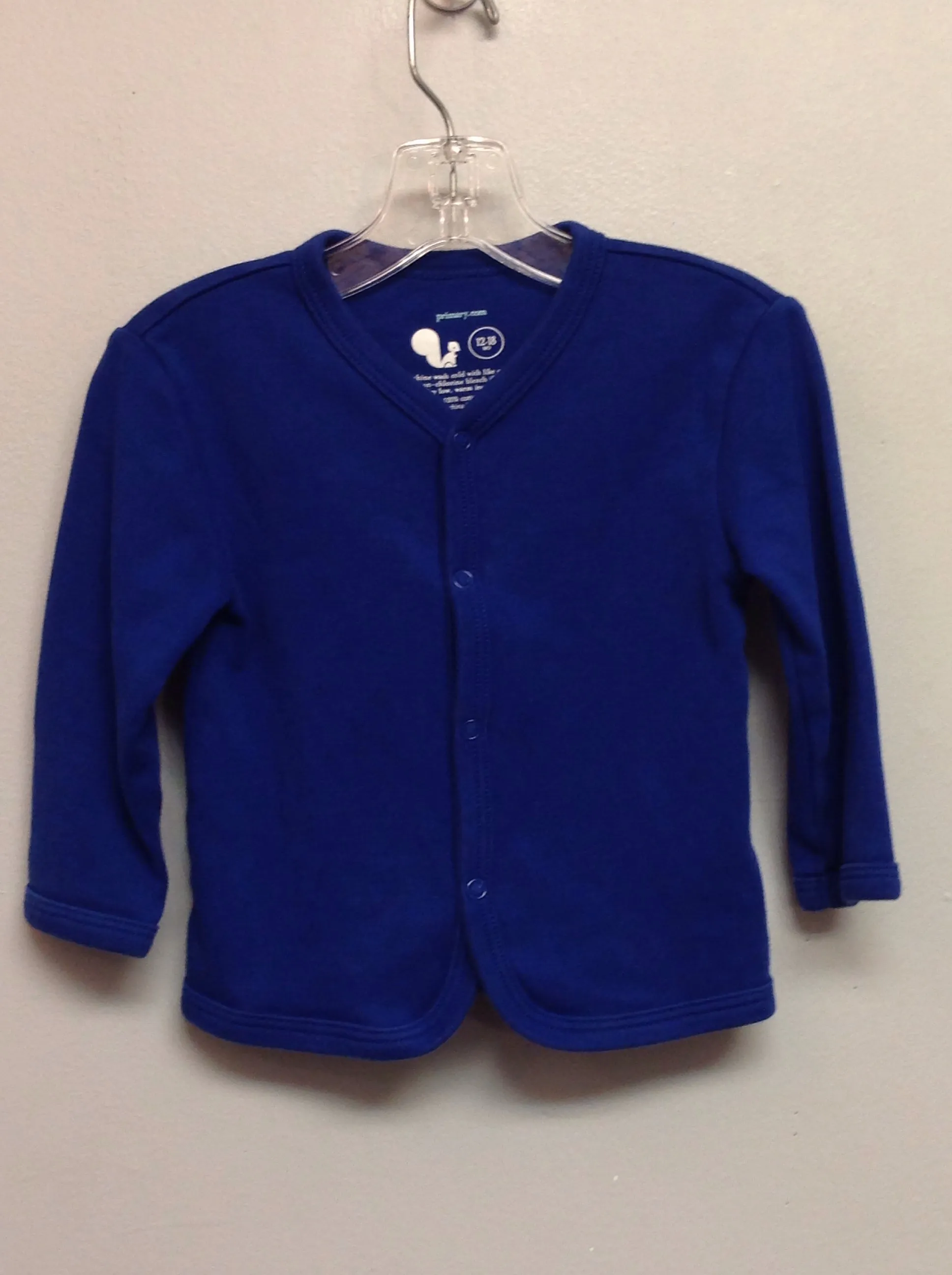 Primary Size 12M Blue Cotton Infant Girls Sweaters & Vests
