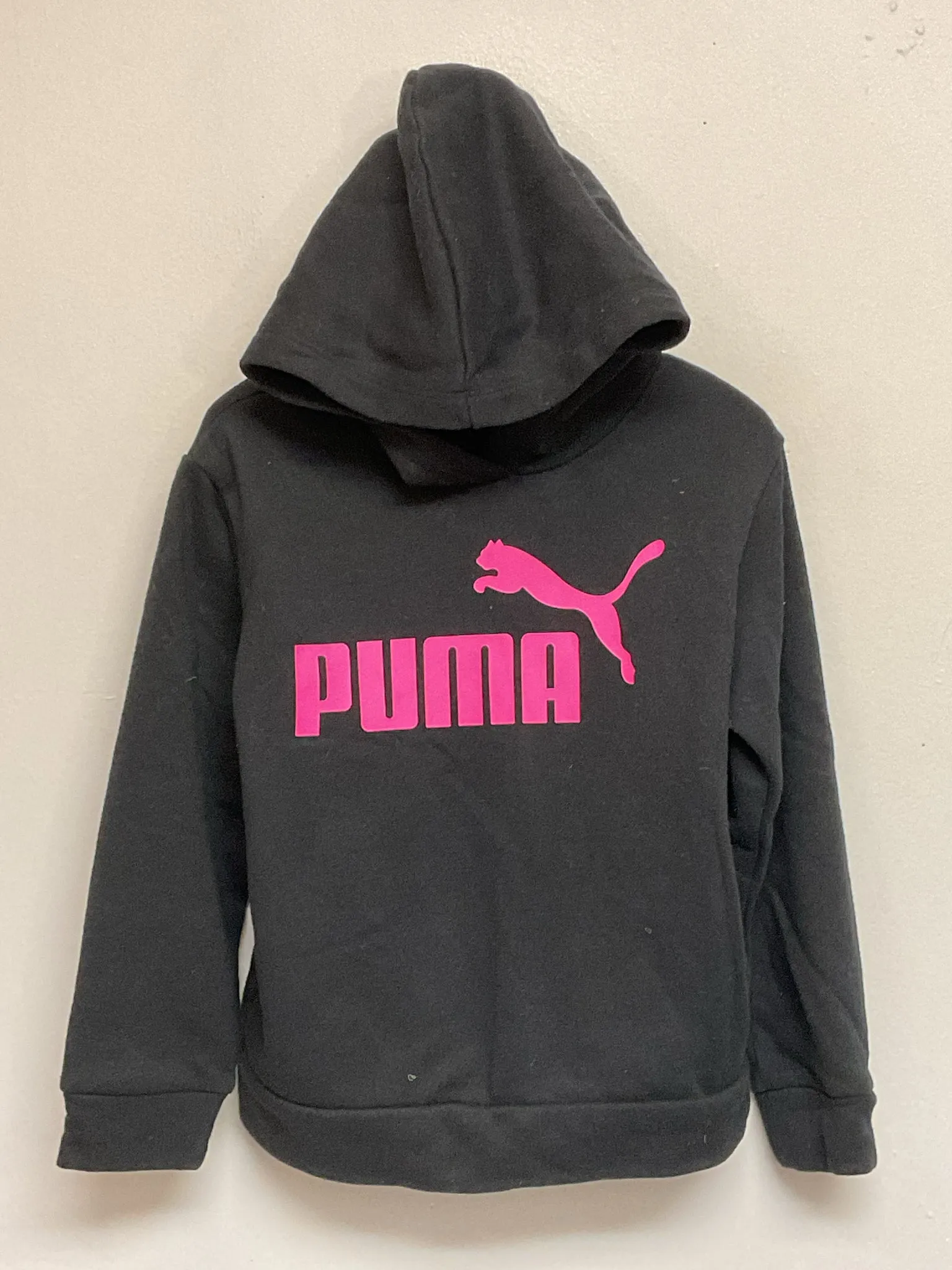 Puma Size 5 Black & Pink Cotton Girls Sweaters & Vests