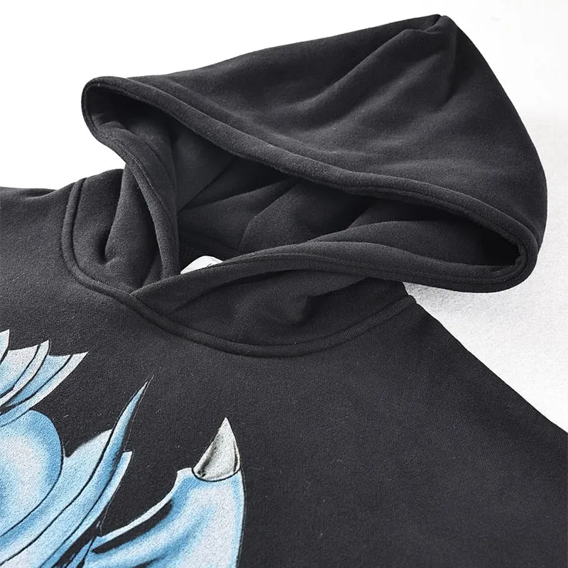 "BLUE EYES" - Yu-Gi-Oh!  Anime Oversized Hoodie