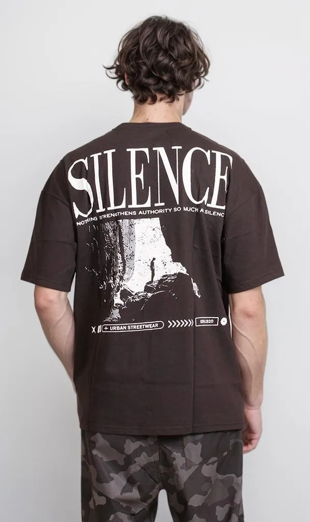 R207702 - Graphic Printed Oversized T-Shirt - Black