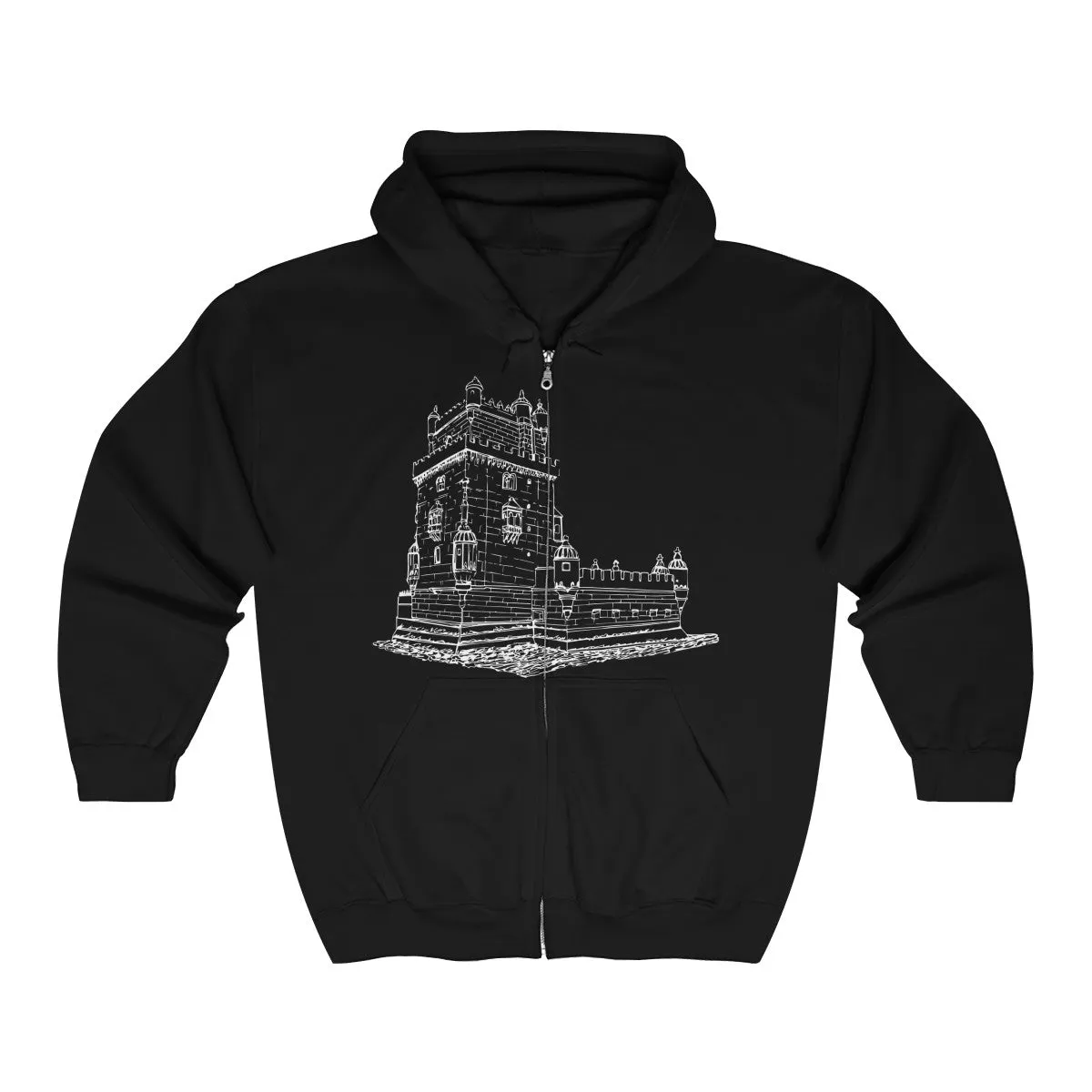 Torre de Belem - Unisex Heavy Blend™ Full Zip Hooded Sweatshirt