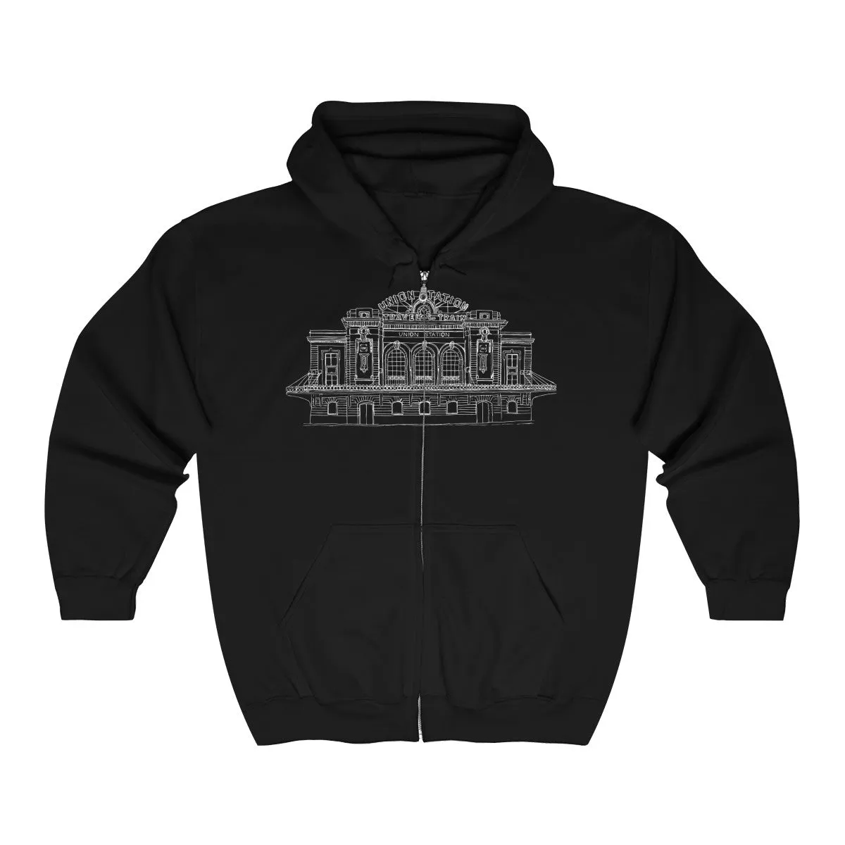 Union Station Denver - Unisex Heavy Blend™ Full Zip Hooded Sweatshirt