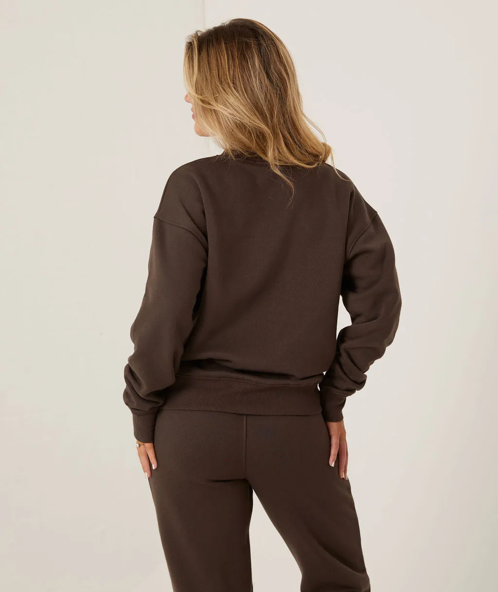 Wifey Statement Sweatshirt - Chocolate