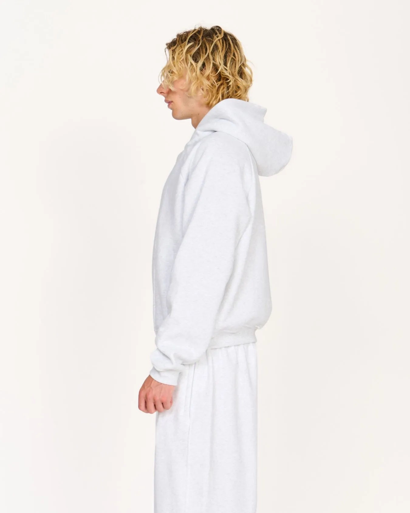 Zip Up Hoodie (Marle White)