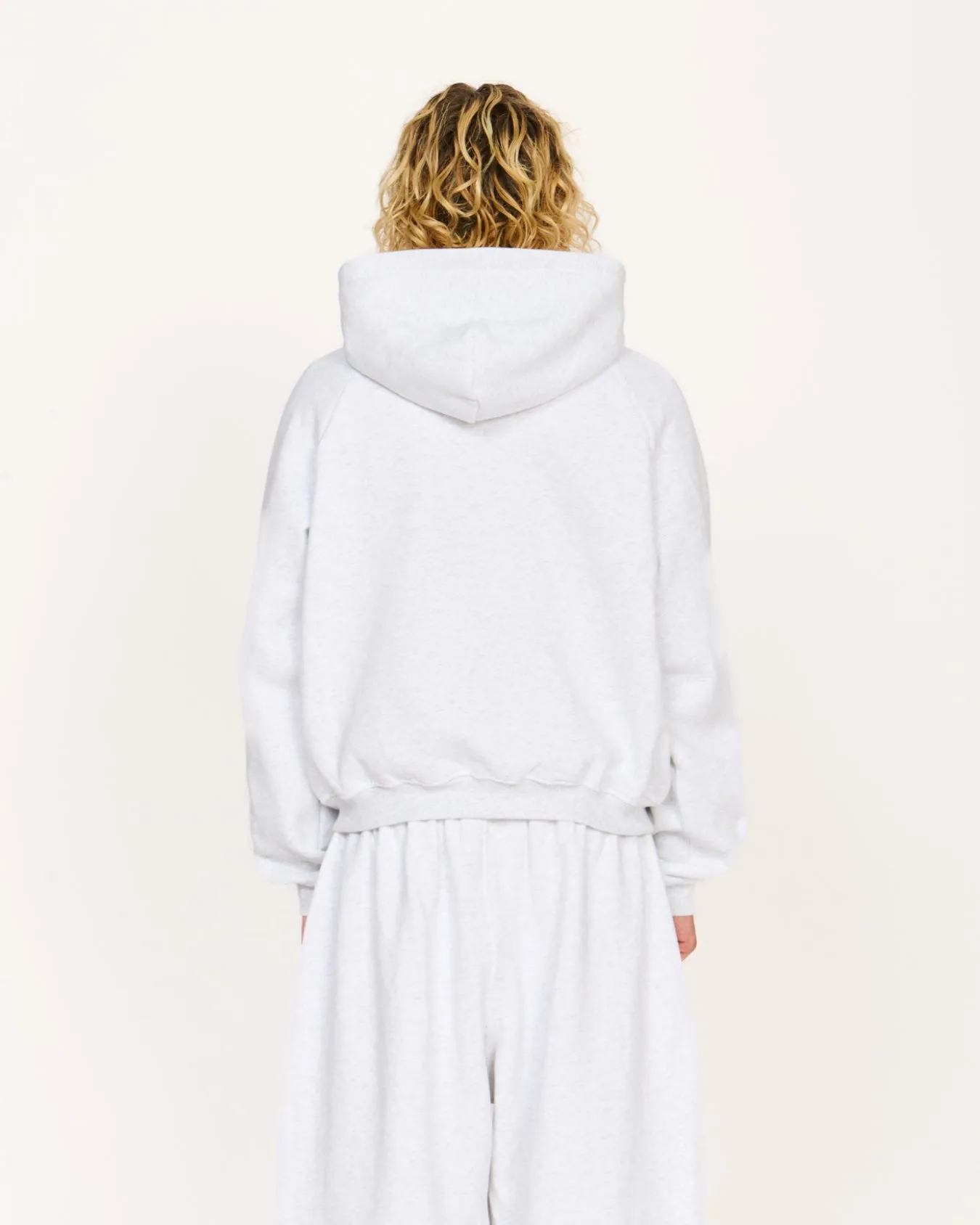 Zip Up Hoodie (Marle White)