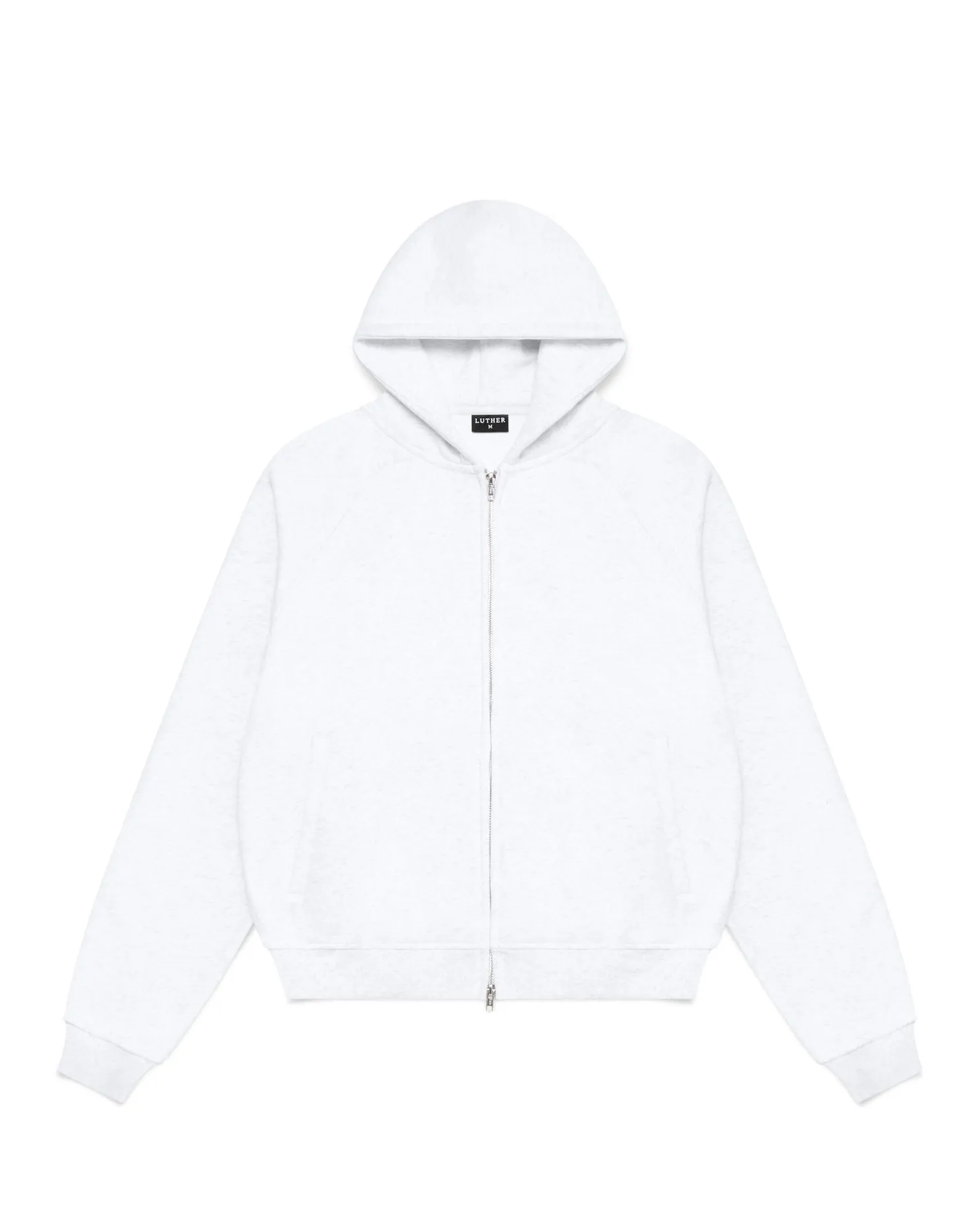 Zip Up Hoodie (Marle White)